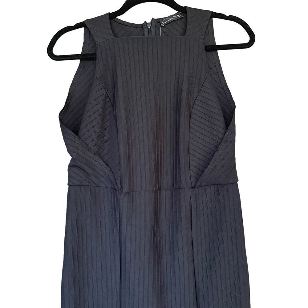 Zara Striped Jacquard Dress L
